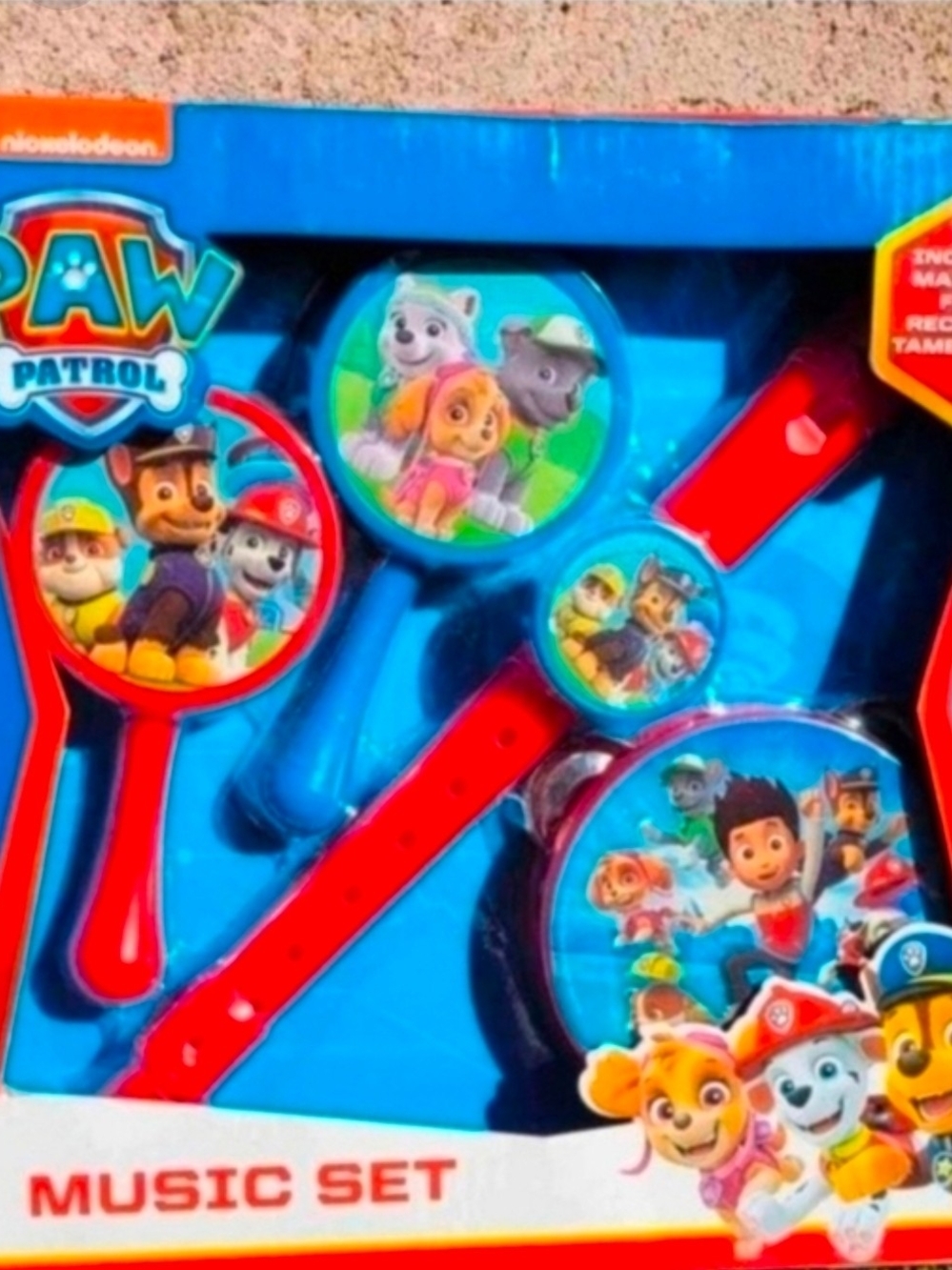 Paw Patrol Musical Toy Set - Red and Blue Handles